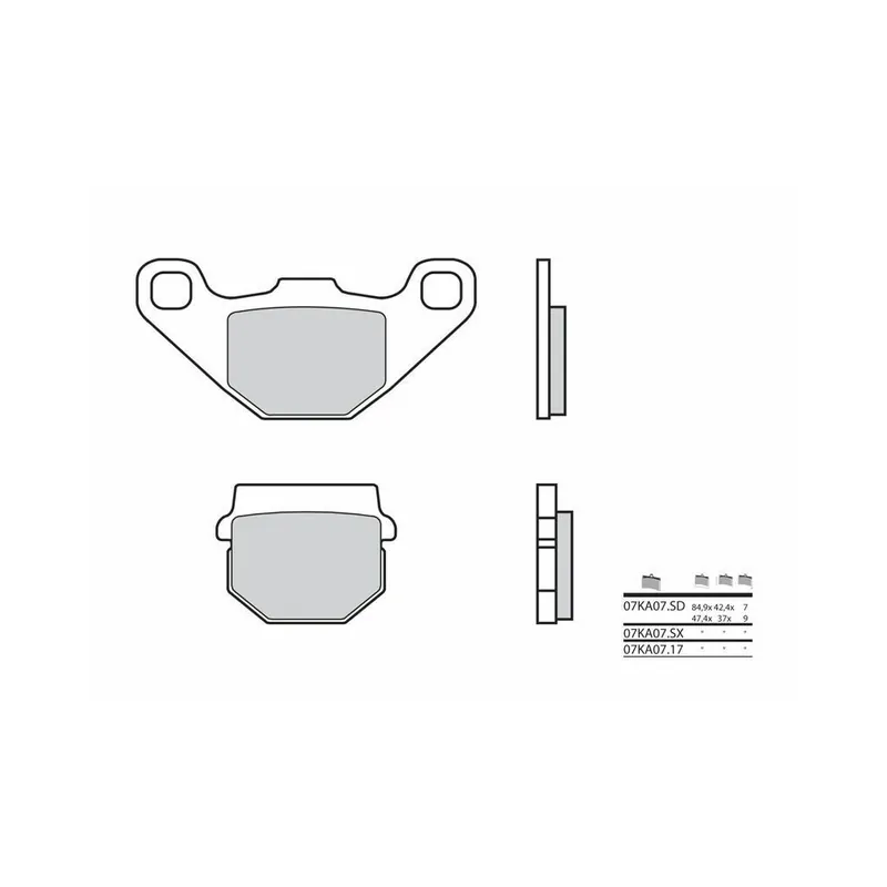 Authentique Plaquettes de frein BREMBO Off-Road métal fritté – 07KA07SX
