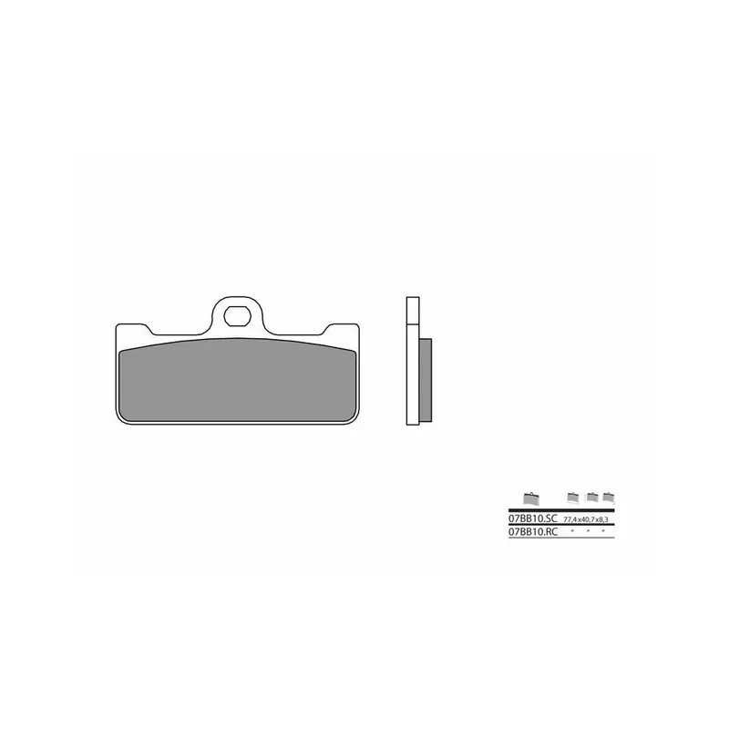Plaquettes de frein BREMBO carbone céramique – 07BB10RC Bon Marché