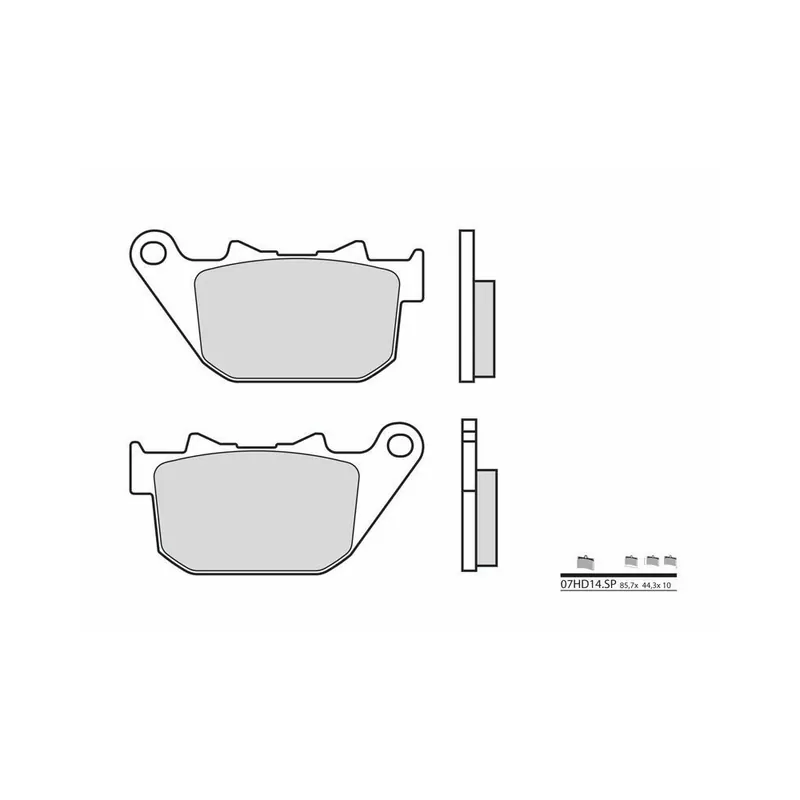 Super Prix Plaquettes de frein BREMBO route métal fritté – 07HD14SP