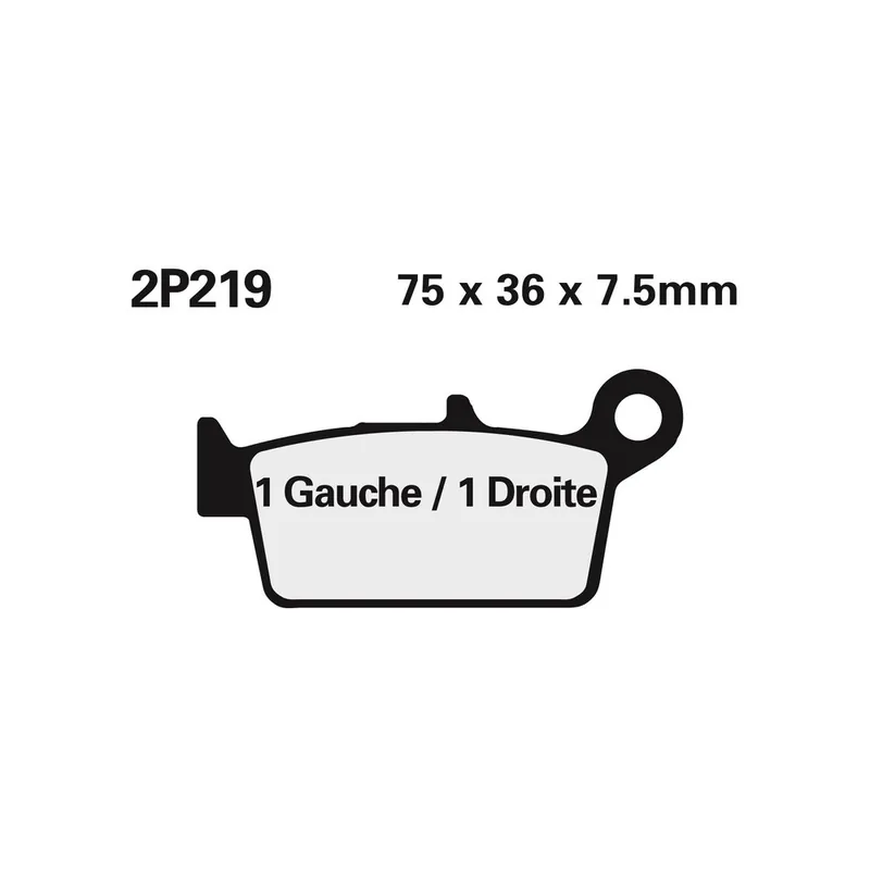 Plaquettes de frein NISSIN Off-Road semi-métallique – 2P-219GS Top Vente