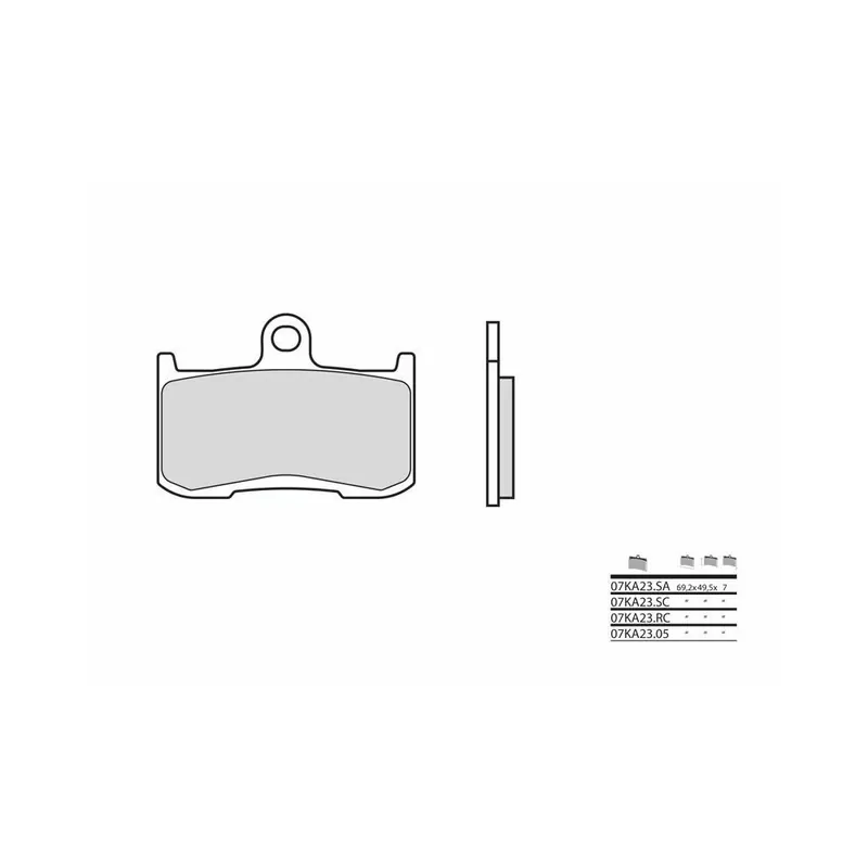 Plaquettes de frein BREMBO carbone céramique – 07KA23RC Petit Prix