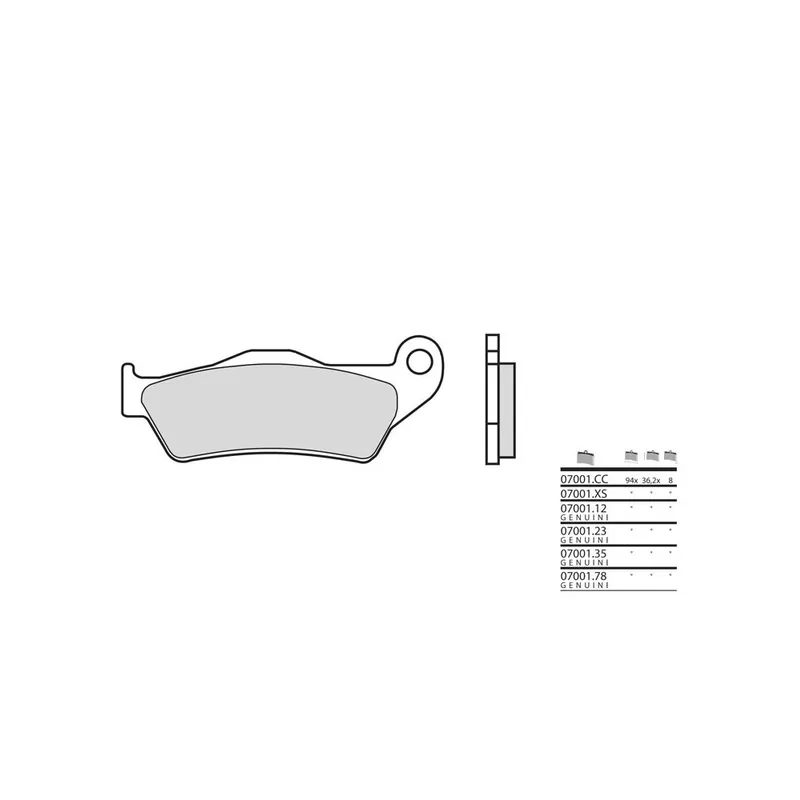 Plaquettes de frein BREMBO Scooter métal fritté – 07001XS Offre Exclusive