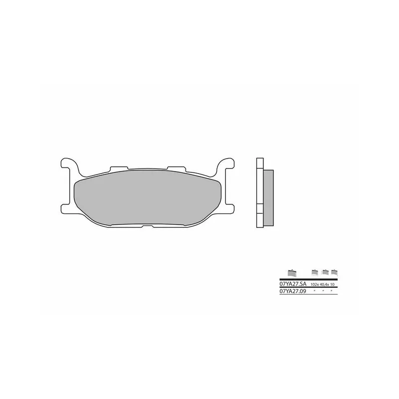 Produit De Marque Plaquettes de frein BREMBO route métal fritté – 07YA27SA