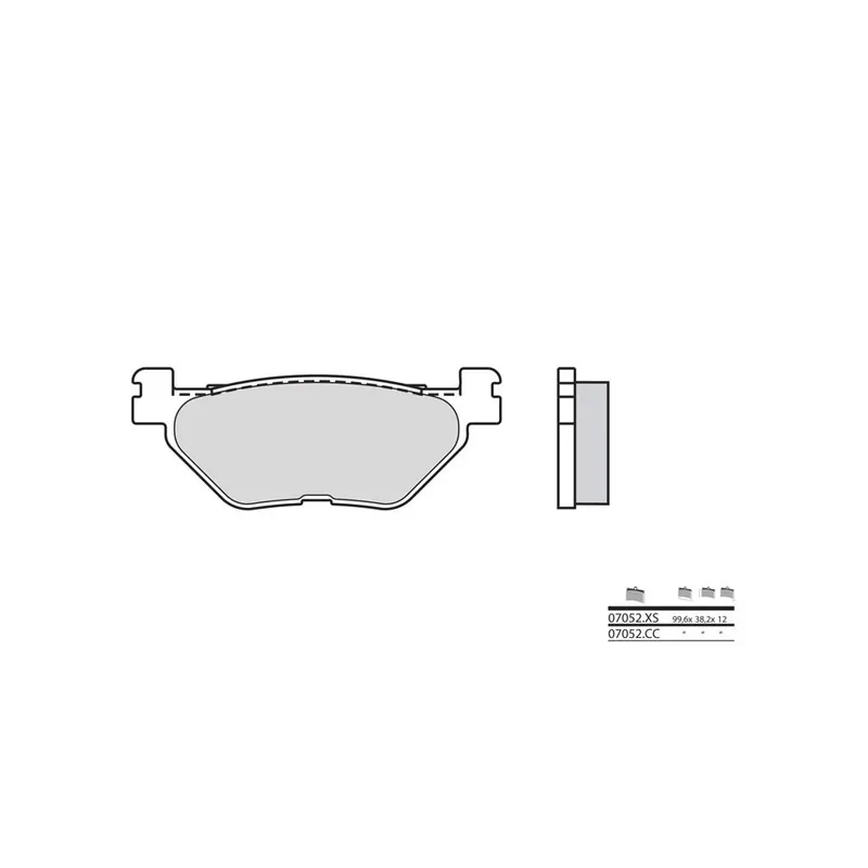 Plaquettes de frein BREMBO Scooter métal fritté – 07052XS Meilleur Choix