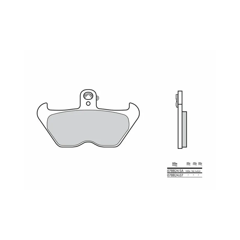 Plaquettes de frein BREMBO route métal fritté – 07BB24SA Meilleur Choix