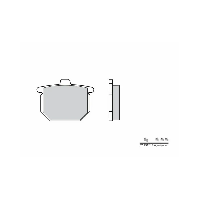 Plaquettes de frein BREMBO route carbone céramique - 07HO1212 Must-Have
