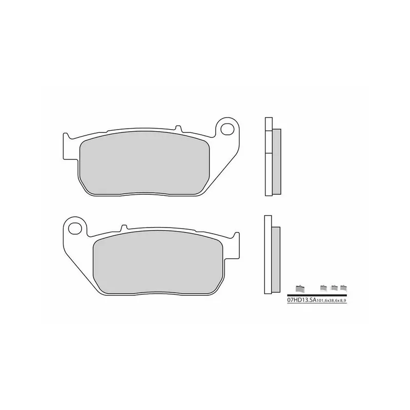 Plaquettes de frein BREMBO route métal fritté - 07HD13SA Marque