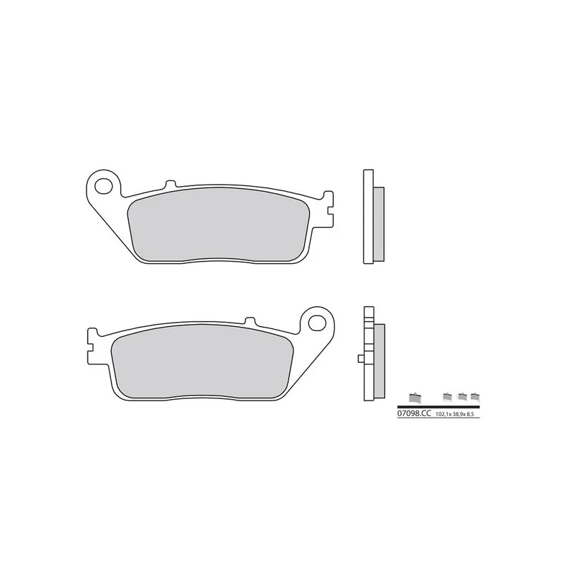 Affaire À Saisir Plaquettes de frein BREMBO Scooter carbone céramique - 07098CC
