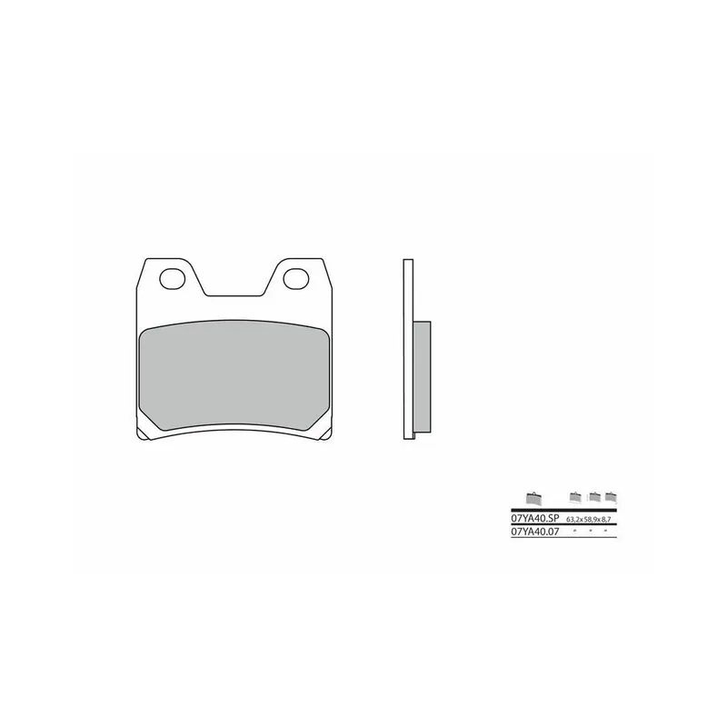 Plaquettes de frein BREMBO route métal fritté – 07YA40SP Meilleure Vente