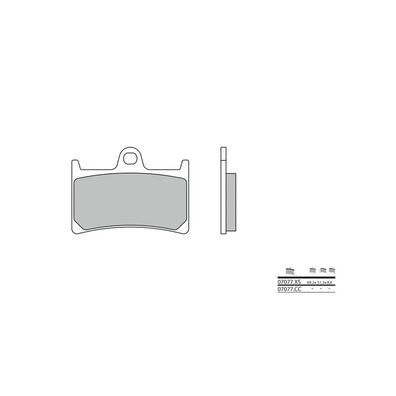 Plaquettes de frein BREMBO Scooter métal fritté - 07077XS Affaire À Saisir