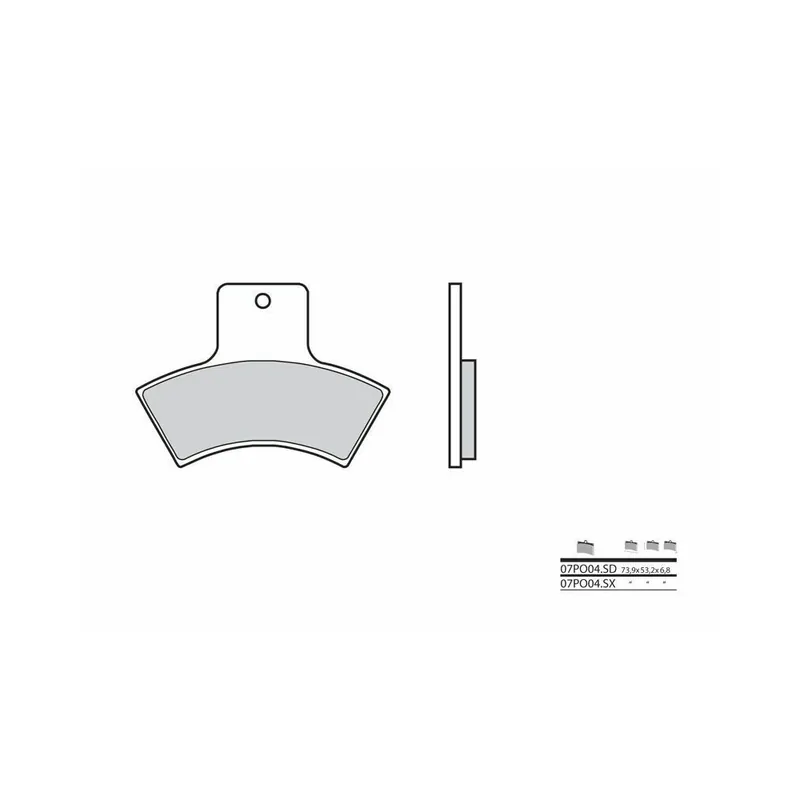 Usine Directe Plaquettes de frein BREMBO Off-Road métal fritté – 07PO04SD