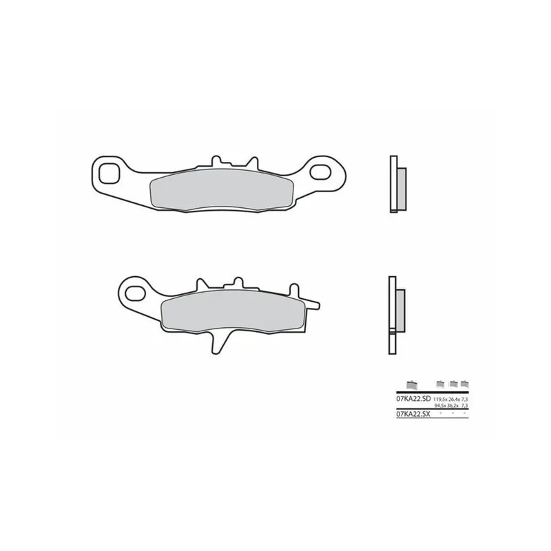 Acheter En Ligne Plaquettes de frein BREMBO Off-Road métal fritté – 07KA22SD