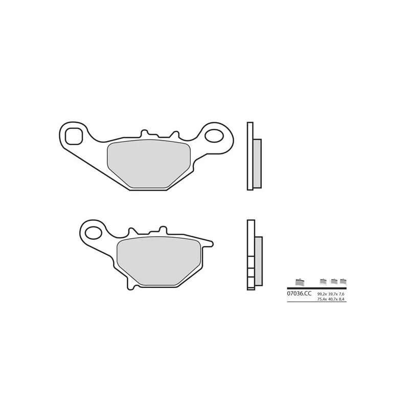 Retour Gratuit Plaquettes de frein BREMBO Scooter carbone céramique – 07036CC