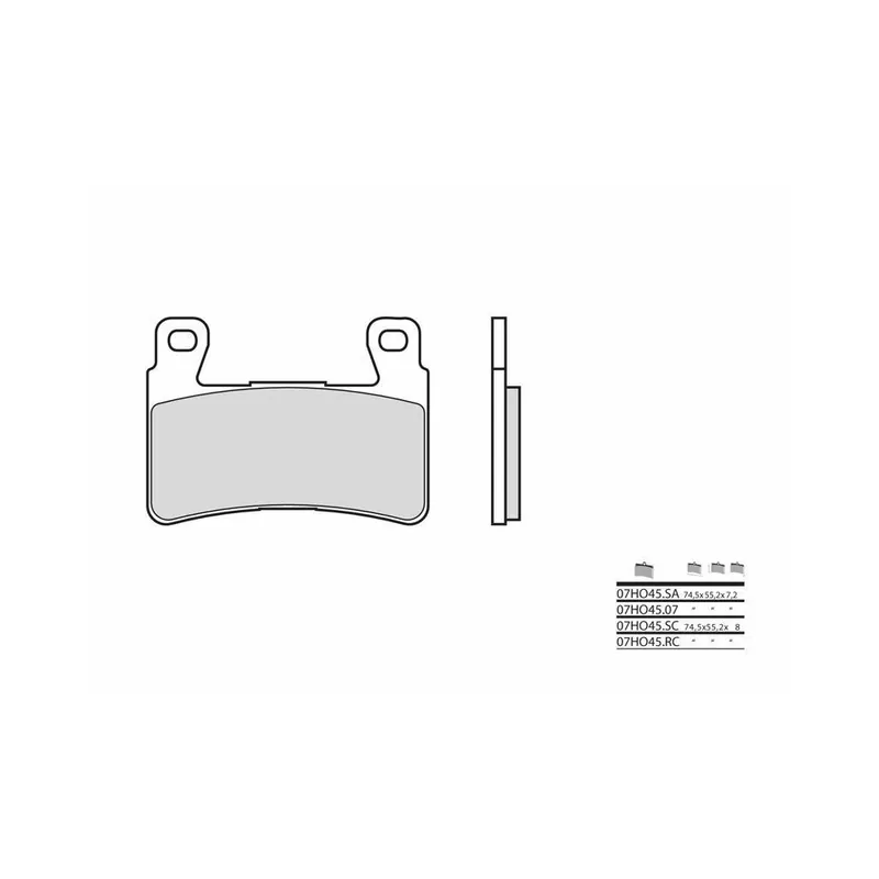 Pas Cher Plaquettes de frein BREMBO route carbone céramique – 07HO4507