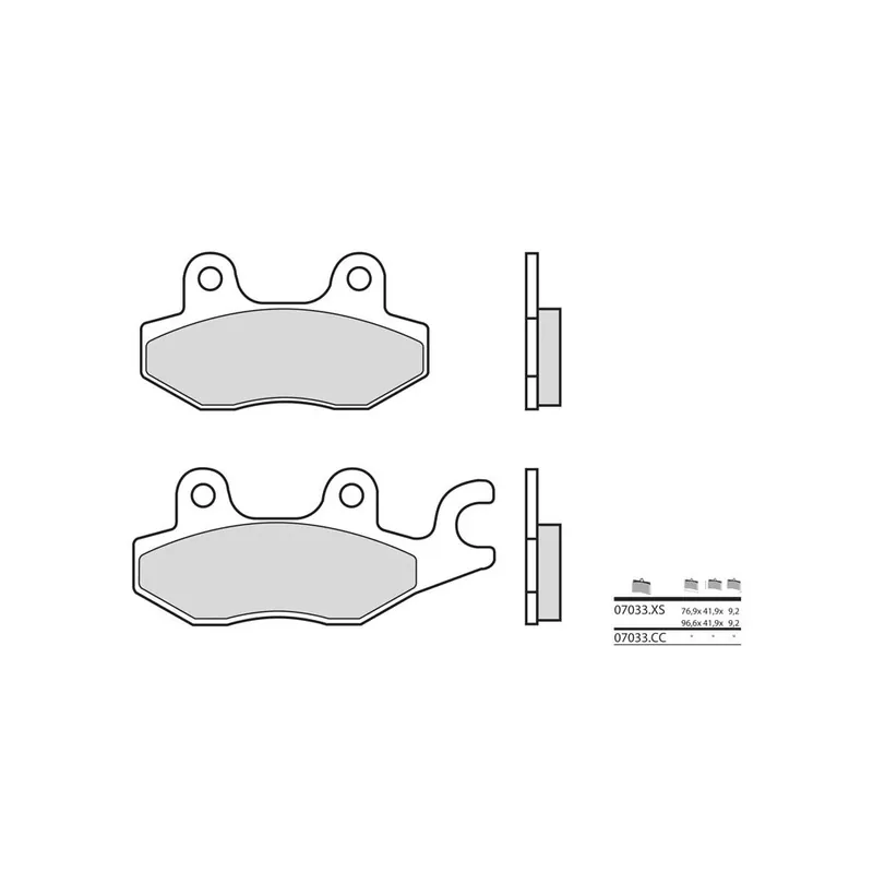Plaquettes de frein BREMBO Scooter métal fritté - 07033XS Solde