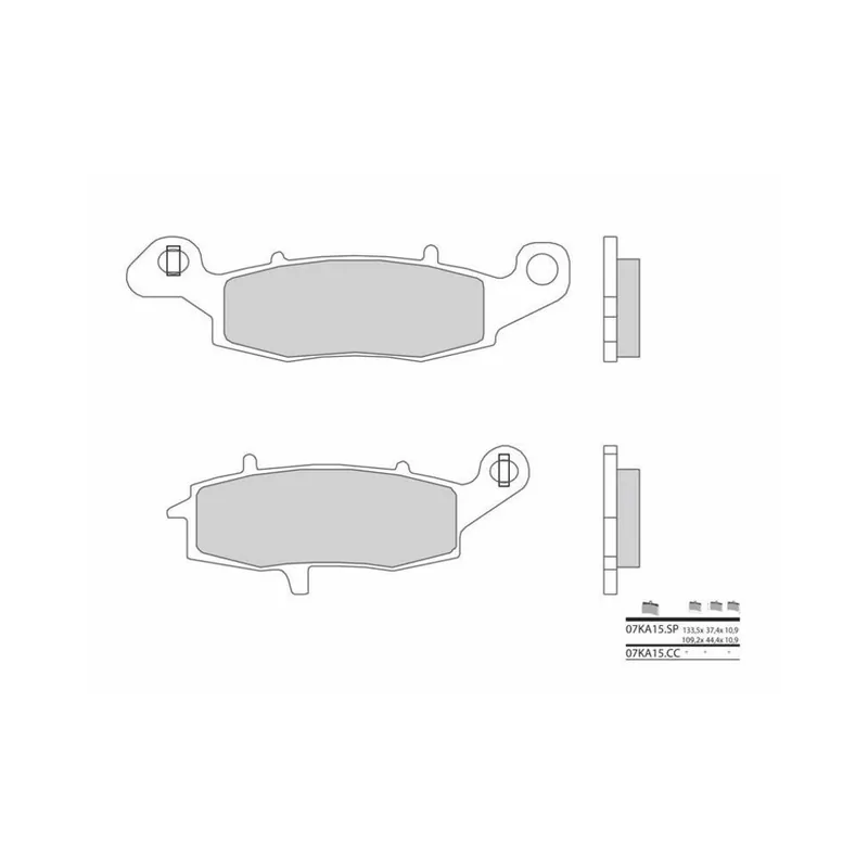 Plaquettes de frein BREMBO route métal fritté - 07KA15SP Livraison Express