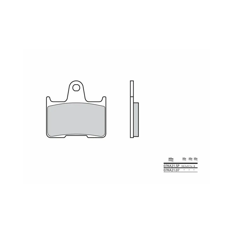 Plaquettes de frein BREMBO route métal fritté – 07KA21SP Super Prix
