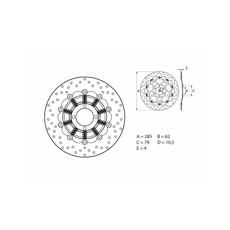 Satisfait Ou Remboursé Disque de frein BREMBO Oro flottant – 78B40816