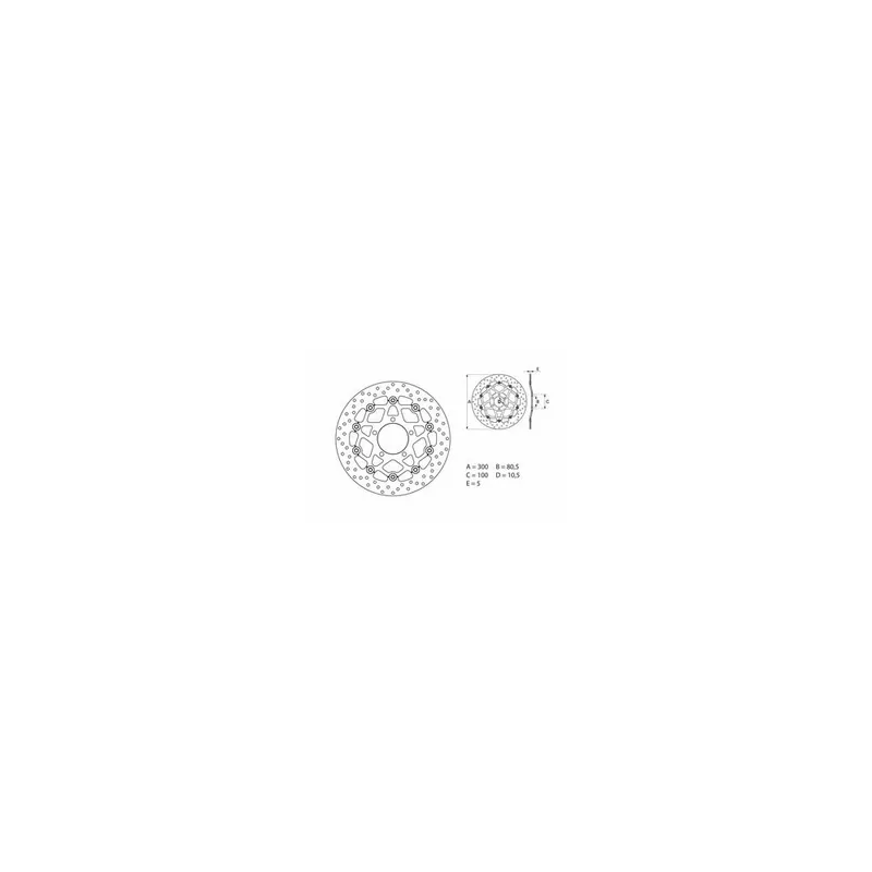 Bon Marché Disque de frein BREMBO Oro flottant – 78B40840