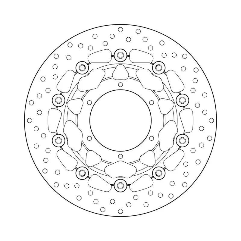 Disque de frein BREMBO Oro flottant – 78B40838 Commander Vite