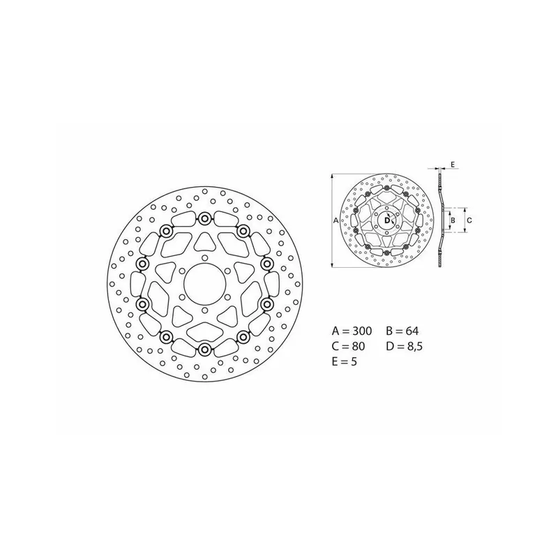 Disque de frein BREMBO Oro flottant – 78B40850 Offre Du Jour