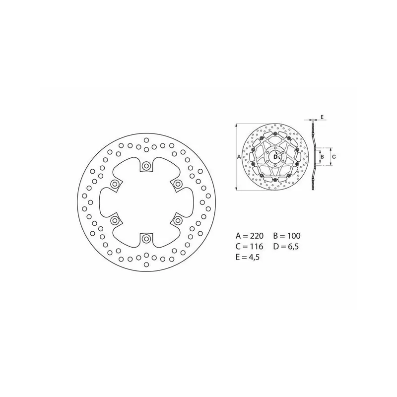 Remise Disque de frein BREMBO Oro fixe – 68B40746