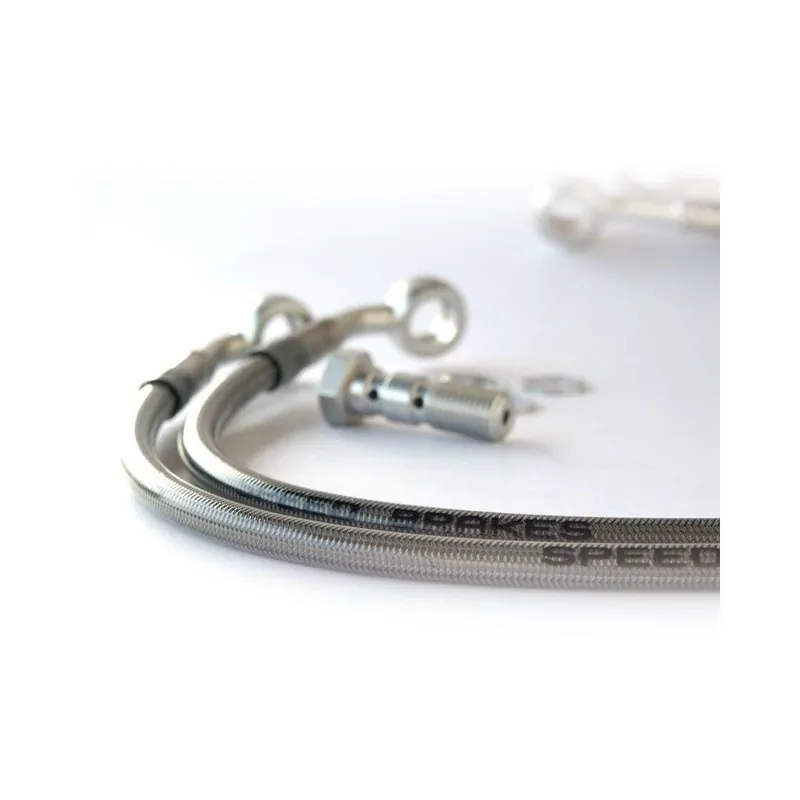 Durite Aviation SPEEDBRAKES inox/raccord bleu Nouveauté
