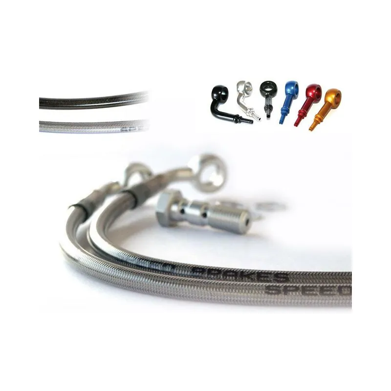Nouvelle Collection Durite Aviation SPEEDBRAKES carbone/raccord rouge