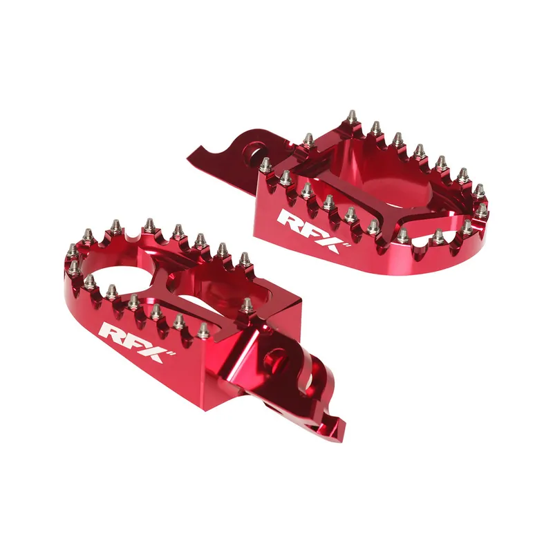 Paiement Sécurisé Repose-pieds en aluminium CNC trial RFX Pro (Rouge) universel - Gas Gas/Beta/Sherco/Montesa