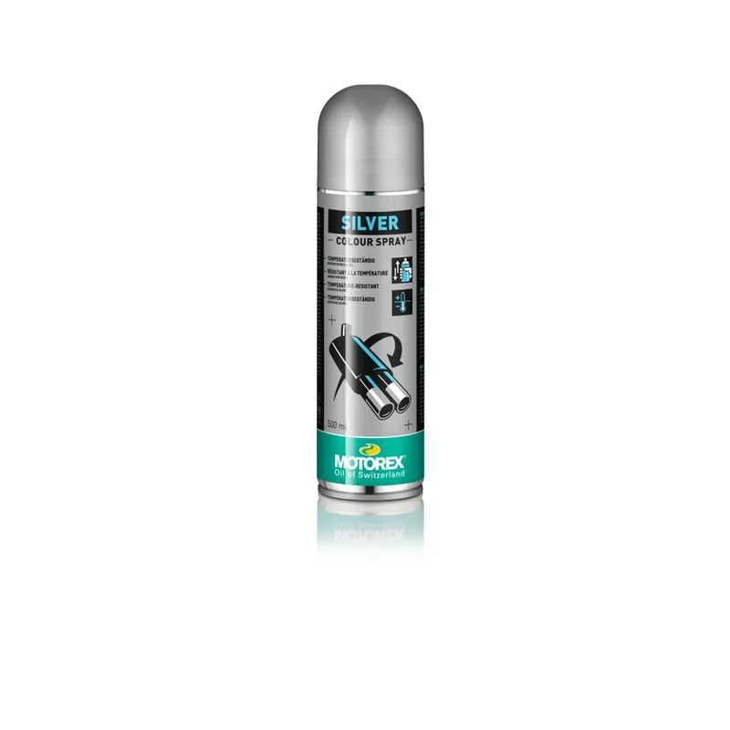 Nouveauté Vernis argent MOTOREX Silver Colour Spray – Spray 5 ml x12