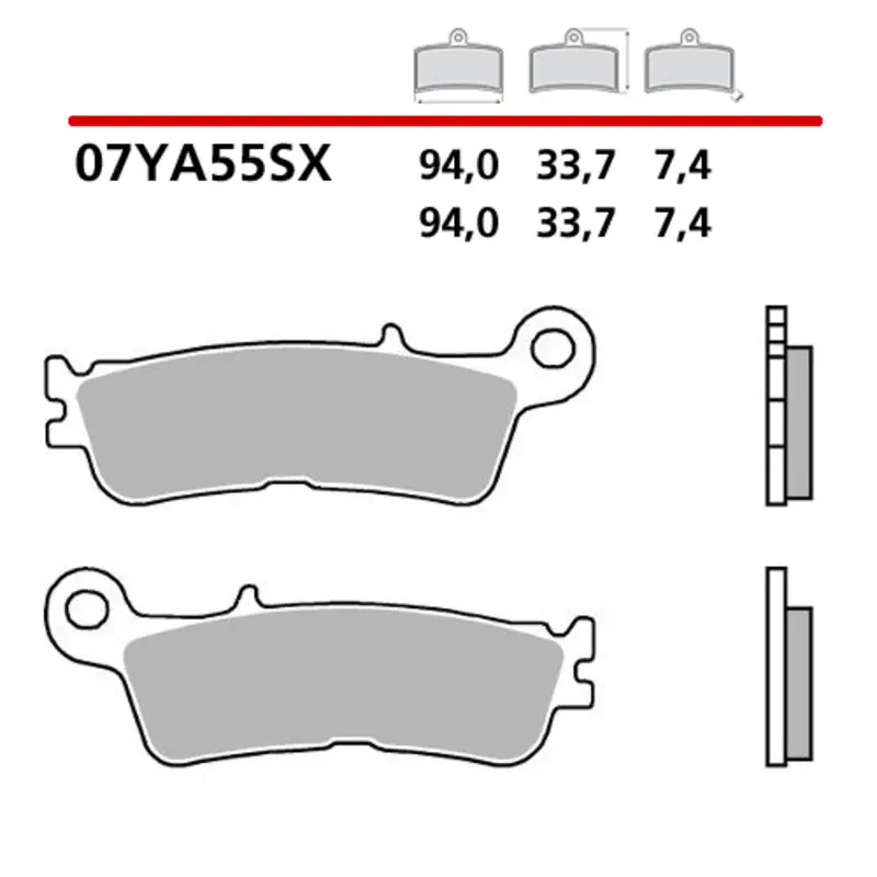 Plaquettes de frein BREMBO Off-Road métal fritté – 07YA55SX Prix Choc