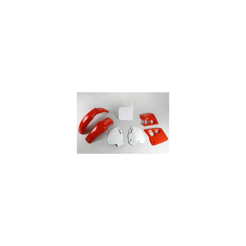 Kit plastique complet OEM 90 UFO – Rouge/Blanc Usine Directe