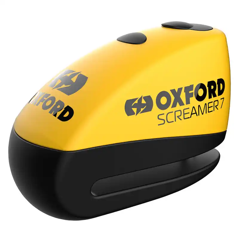 Nouvel Arrivage Bloque-disque OXFORD Screamer 7 – Ø7mm jaune/noir