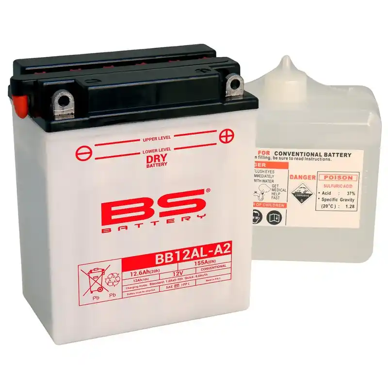 Batterie BS BATTERY Haute-performance avec pack acide – BB12AL-A2 Jusqu&rsquo;à Épuisement Des Stocks