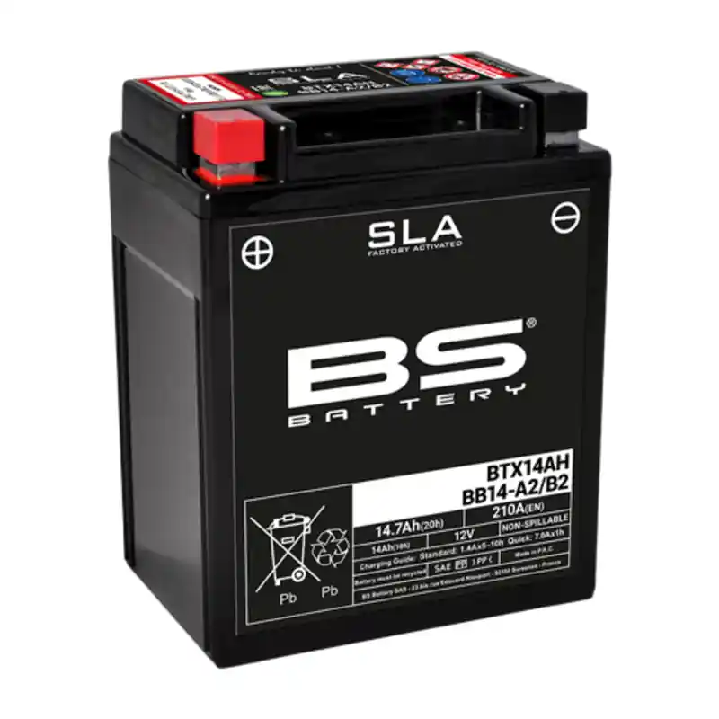 Batterie BS BATTERY SLA sans entretien activé usine – BTX14AH/BB14-A2/B2 Paiement Sécurisé