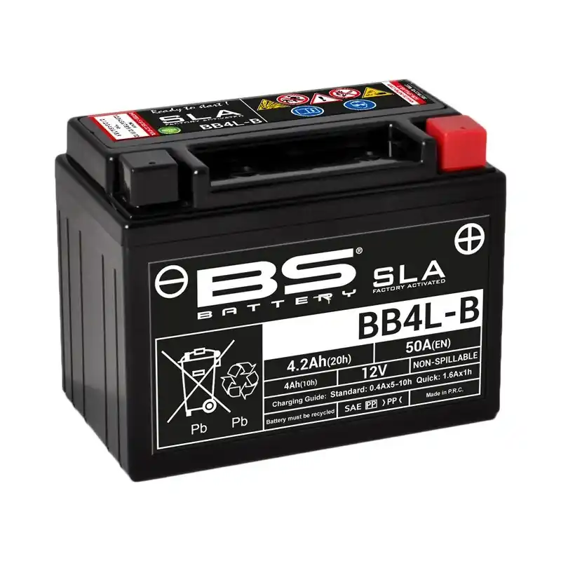 Produit De Marque Batterie BS BATTERY SLA sans entretien activé usine - BB4L-B