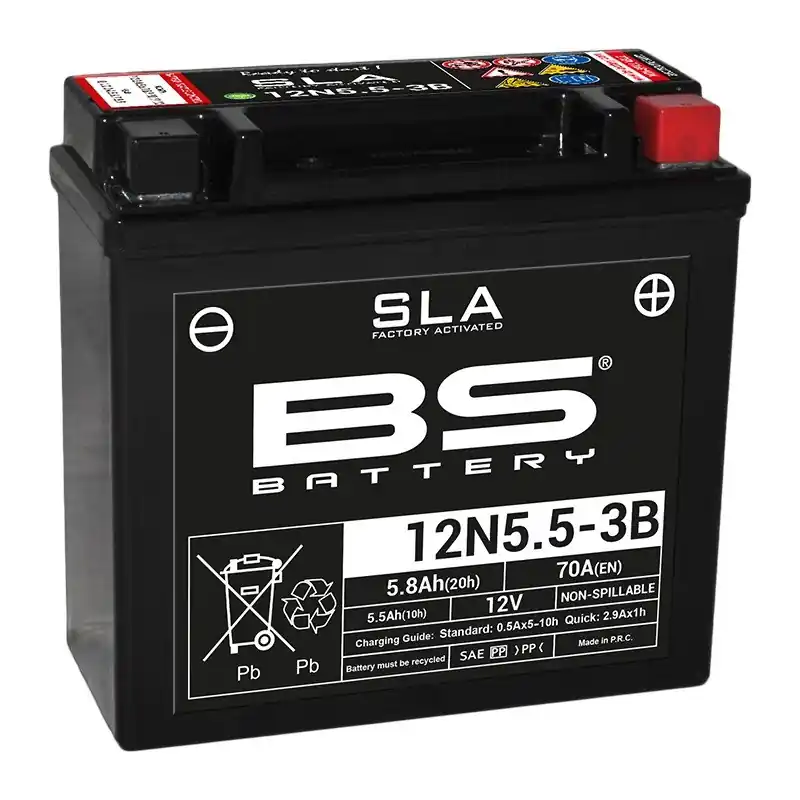 Paiement Sécurisé Batterie BS BATTERY SLA sans entretien activé usine – 12N5.5-3B