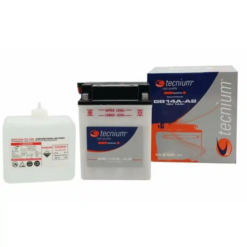 Batterie TECNIUM conventionnelle avec pack acide – BB10L-B2 Haute Qualité