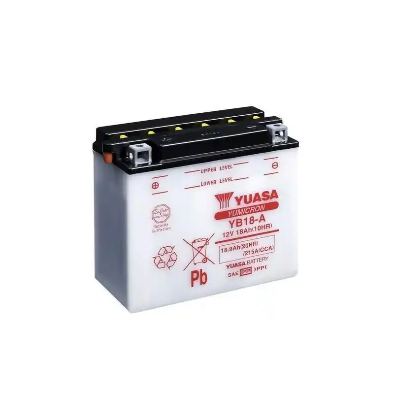 Paiement Sécurisé Batterie YUASA conventionnelle sans pack acide – YB18-A