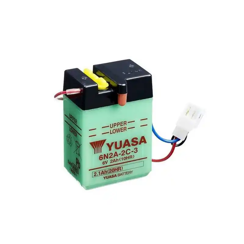 Batterie YUASA conventionnelle sans pack acide – 6N2A-2C-3 Marque