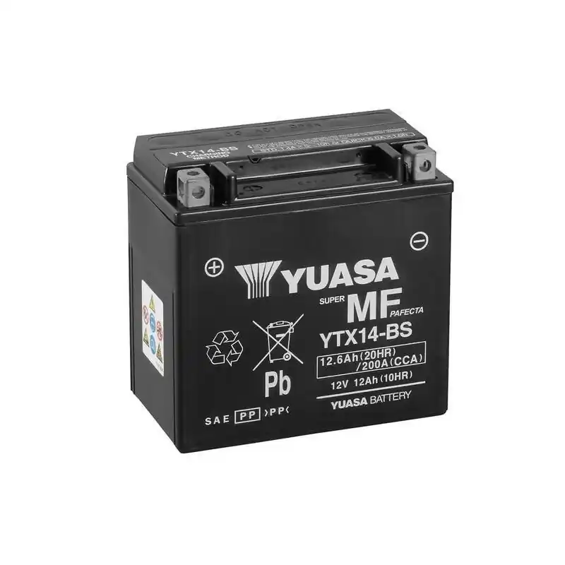 Offre Spéciale Batterie YUASA sans entretien avec pack acide – YTX14-BS