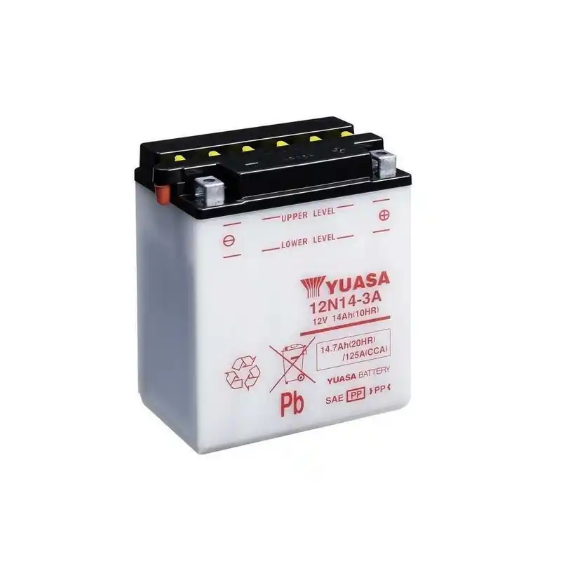 Expédié Aujourd&rsquo;hui Batterie YUASA conventionnelle sans pack acide – 12N14-3A