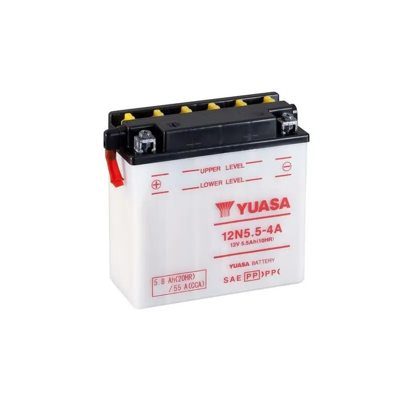 Dernier Modèle Batterie YUASA conventionnelle sans pack acide – 12N5.5-4A
