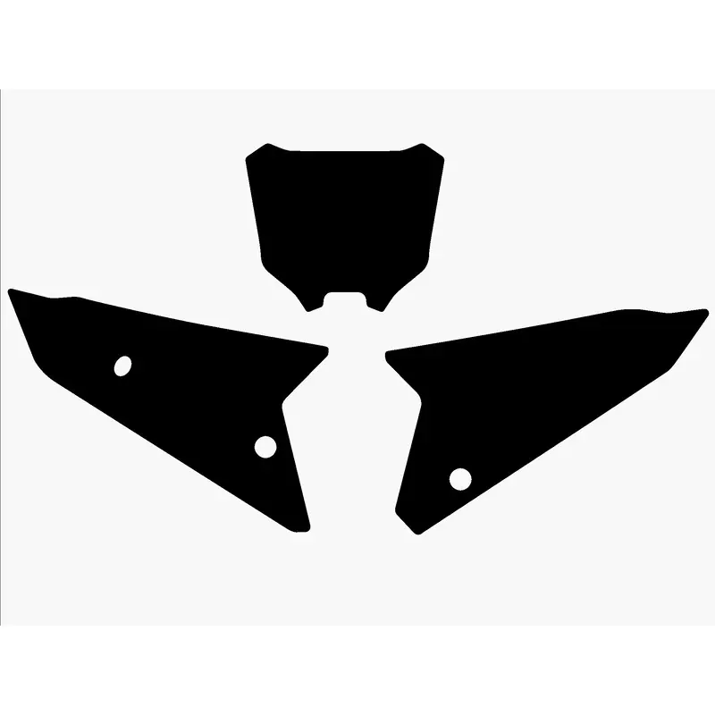 Fonds de plaque BLACKBIRD noir Honda CRF450 Top Vente