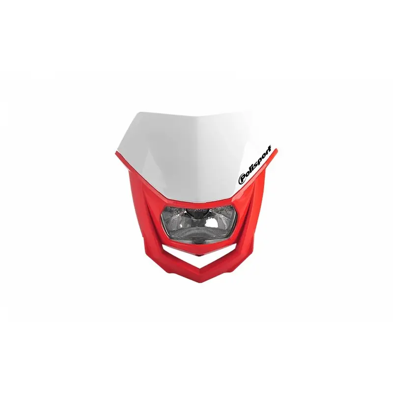 Plaque phare POLISPORT Halo rouge/blanc Seulement Aujourd'hui