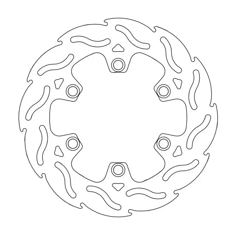 Pas Cher BRAKE DISC FLAME REAR