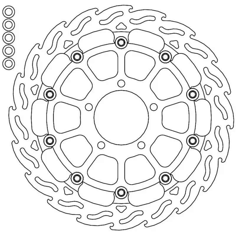 BRAKE DISC FLAME FLOAT FT L Seulement Aujourd'hui