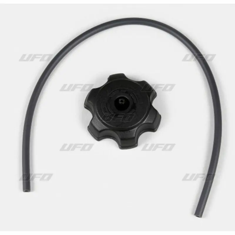 Bouchon de reservoir UFO noir type Kawasaki KX Dernier Modèle