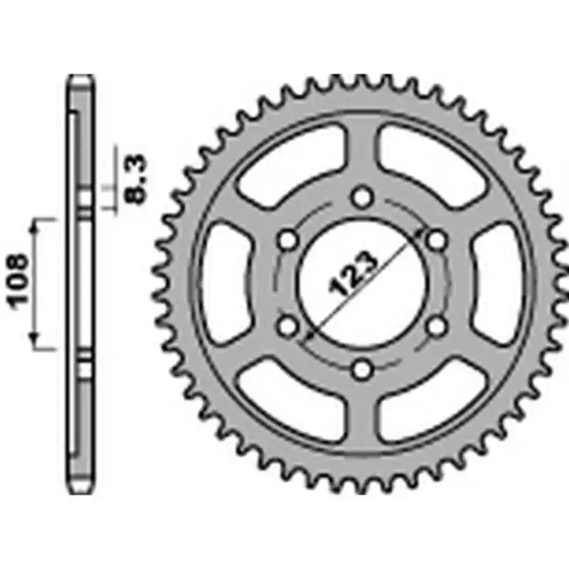 Couronne PBR acier standard 4606 – 428 Commander Vite