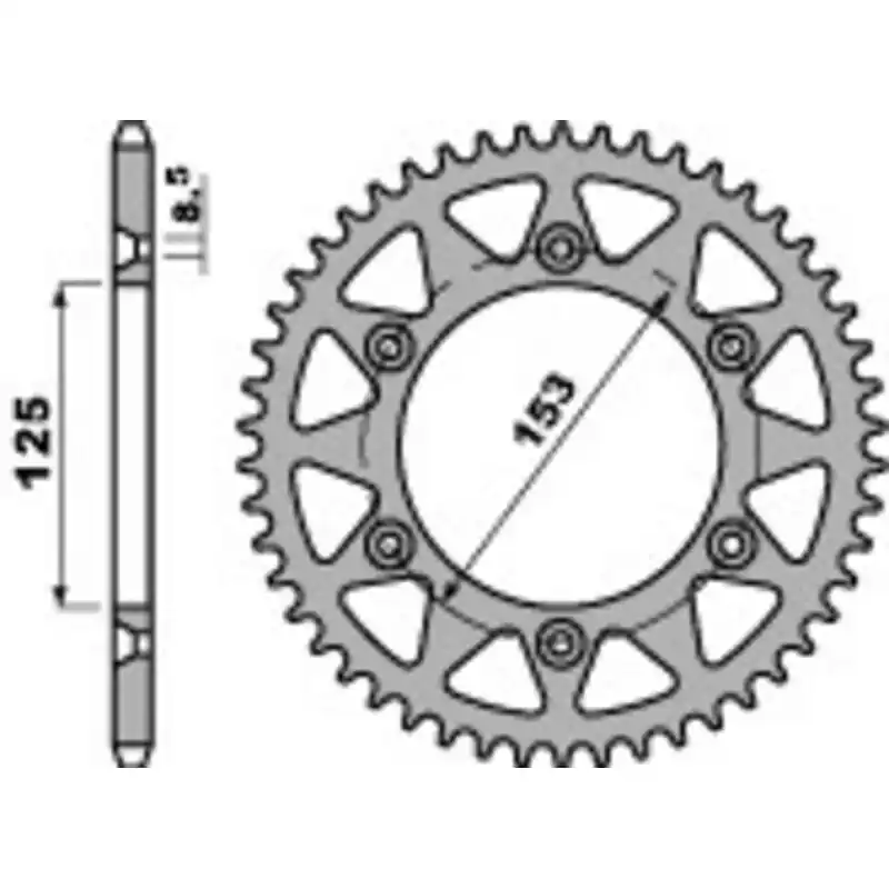 Couronne PBR aluminium Ultra-Light 289 - 520 Réduction